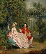 Lady and Gentleman in a Landscape (mk08), Thomas Gainsborough